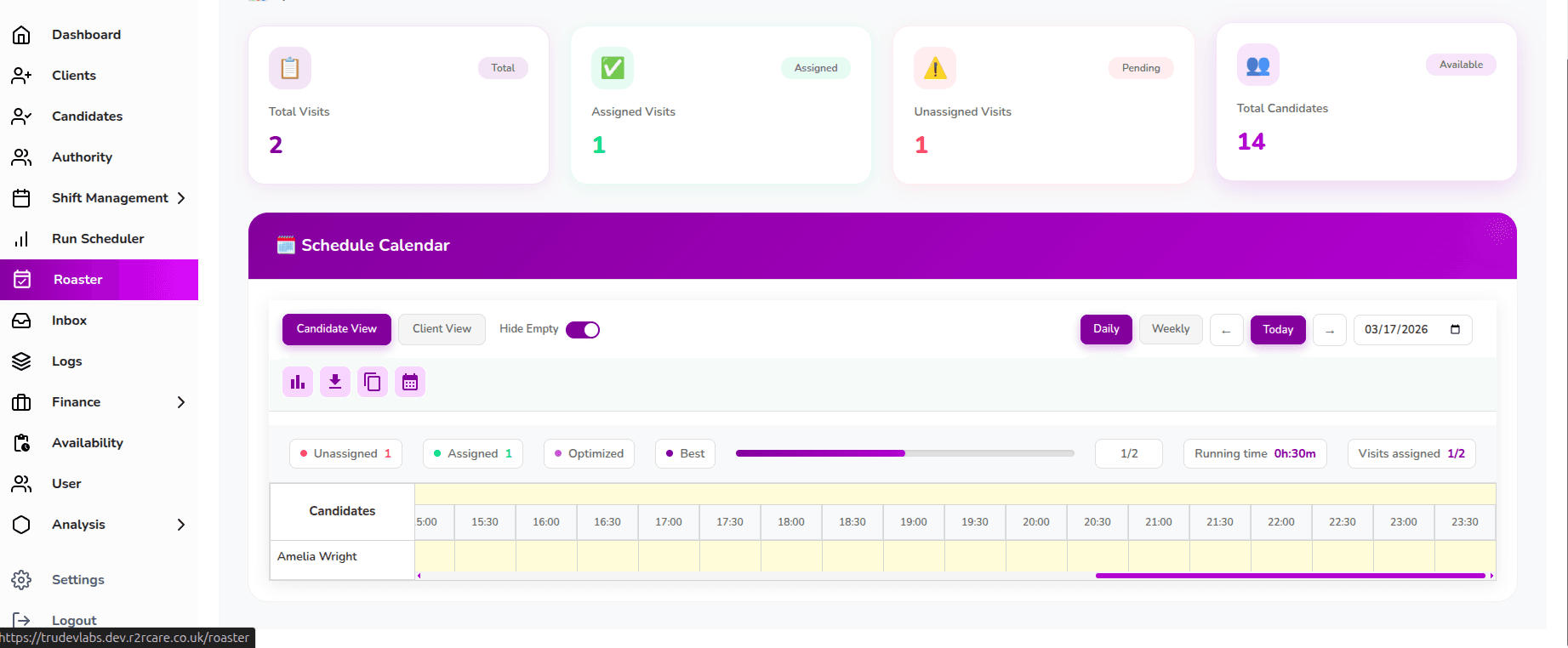 Web App Dashboard